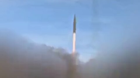 لحظات پرتاب‌های امروز موشک‌های ایران به اسرائیل