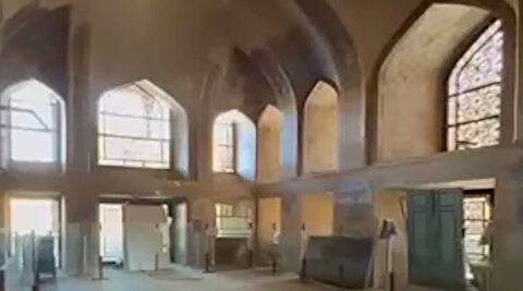 تصاویر آسیب‌ به کاخ چهل ستون بر اثر حمله اسرائیل و آمریکا