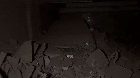 تصاویر خانه‌ای که بر اثر حمله اسرائیل و آمریکا ویران شد