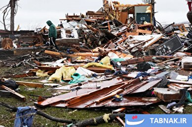 عکس: طوفان و گردباد مرگبار در ایلینوی و ایندیانا