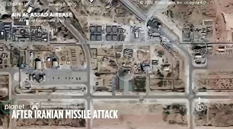 تصاویر نیویورک تایمز از خسارات به 17 پایگاه آمریکا