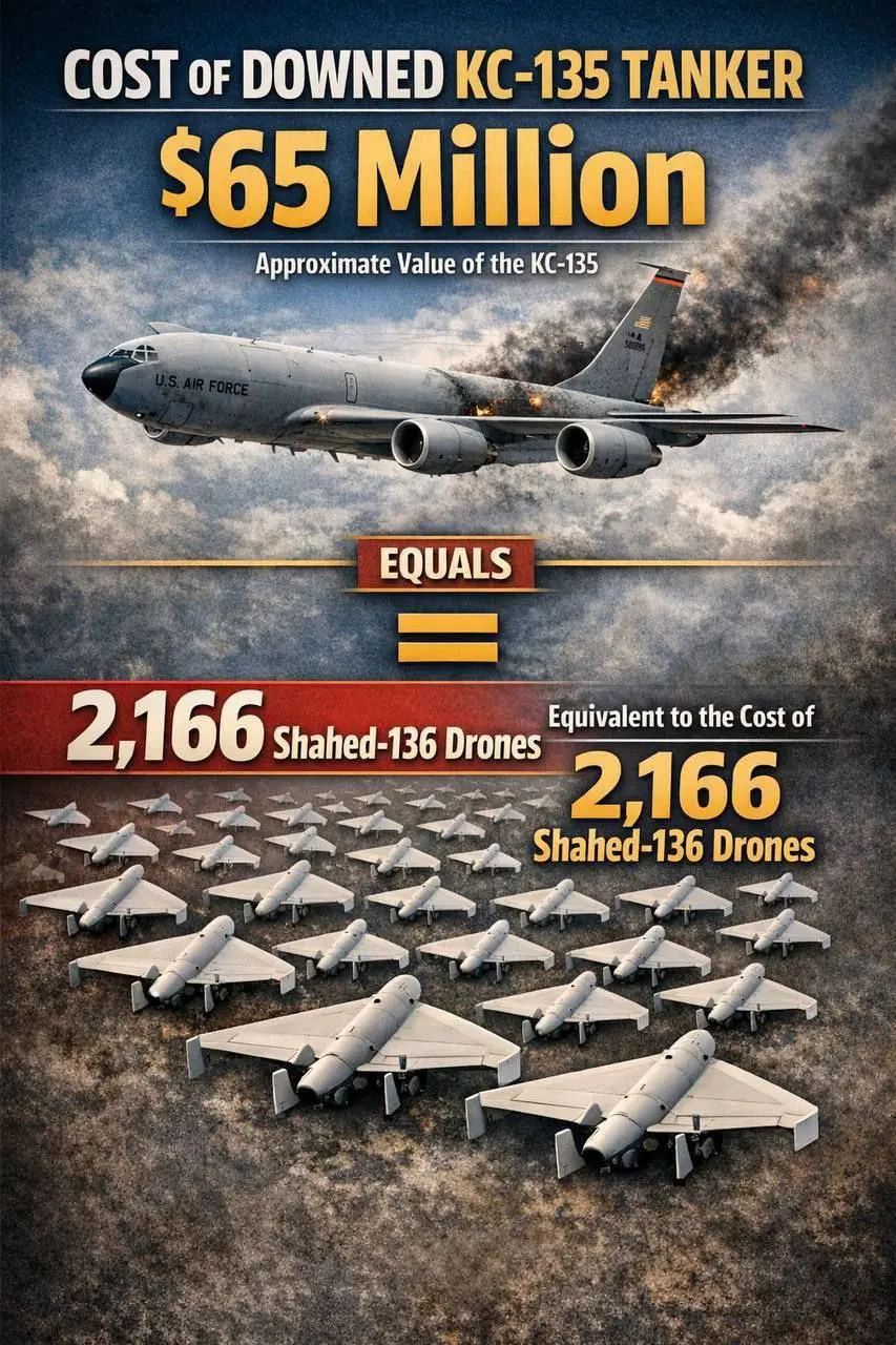 قیمت سوخت رسان سنتکام چقدر است؟