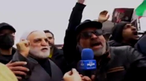 لحظه اصابت موشک به ساختمانی در نزدیکی محل حضور رئیس قوه قضاییه