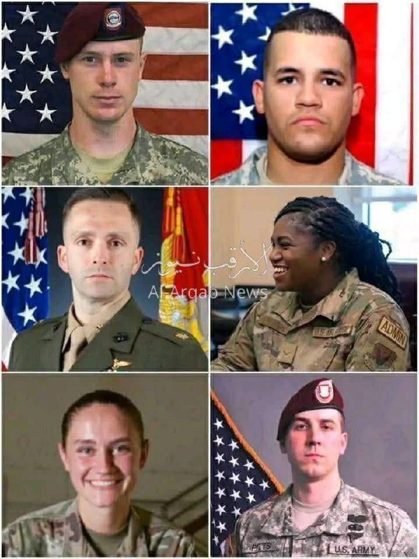 تصاویر ۶ سرباز آمریکایی که در سقوط هواپیمای سوخت&zwnj;رسان در عراق کشته شدند
