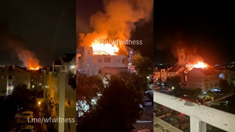 12 ویدیو از به آتش کشیدن اسرائیل توسط موشک‌های ایران