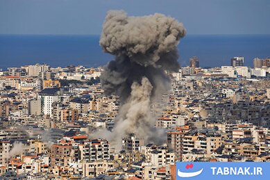 عکس: حمله هوایی صهیونیست‌ها به بیروت