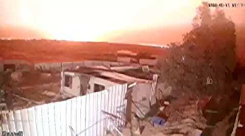 لحظه اصابت موشک عظیم ایران که شب اسرائیل را روز کرد!