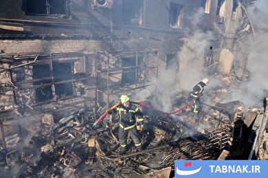 عکس: حمله موشکی و پهپادی روسیه به کیف