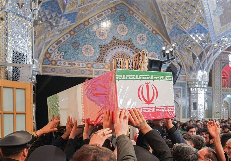 وداع با سرلشکر شهیدمحمدشیرازی در حرم رضوی