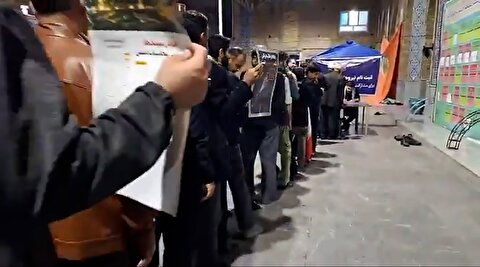 صف ثبت نام برای حضور در ایست و بازرسی‌ها