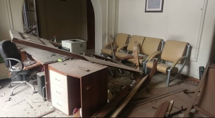 آسیب به ساختمان پژوهشکده هنر در حمله جنگنده&zwnj;های دشمن