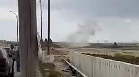 اصابت در نزدیکی فرودگاه بن گوریون