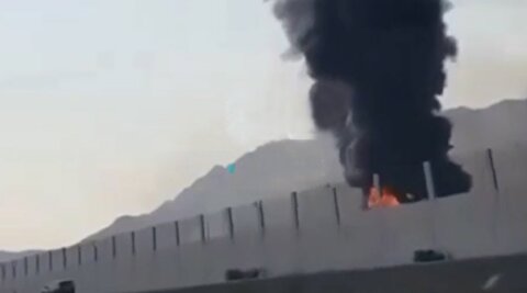 تصاویر انهدام انبار مرکزی مهمات پایگاه هوایی الظفره