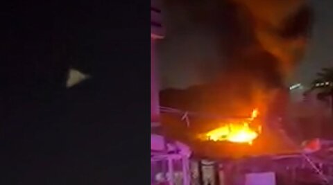 لحظات پرواز و اصابت پهپاد به ایران به سفارت آمریکا