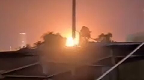 تصاویر تازه از اصابت پهپاد به سفارت آمریکا در بغداد