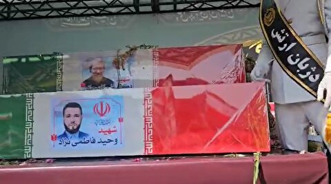 تصاویر تشییع شهید لاریجانی و شهید سلیمانی