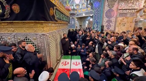 جدیدترین تصاویر خاکسپاری و خانه ابدی شهید لاریجانی