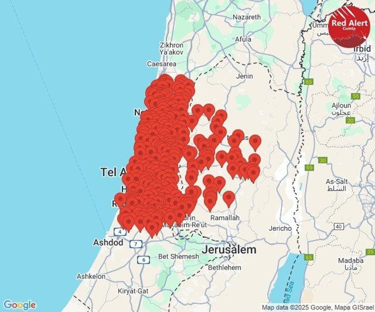 آغاز موج هجدم عملیات وعده صادق 3/ستون های دود در سرزمین های اشغالی