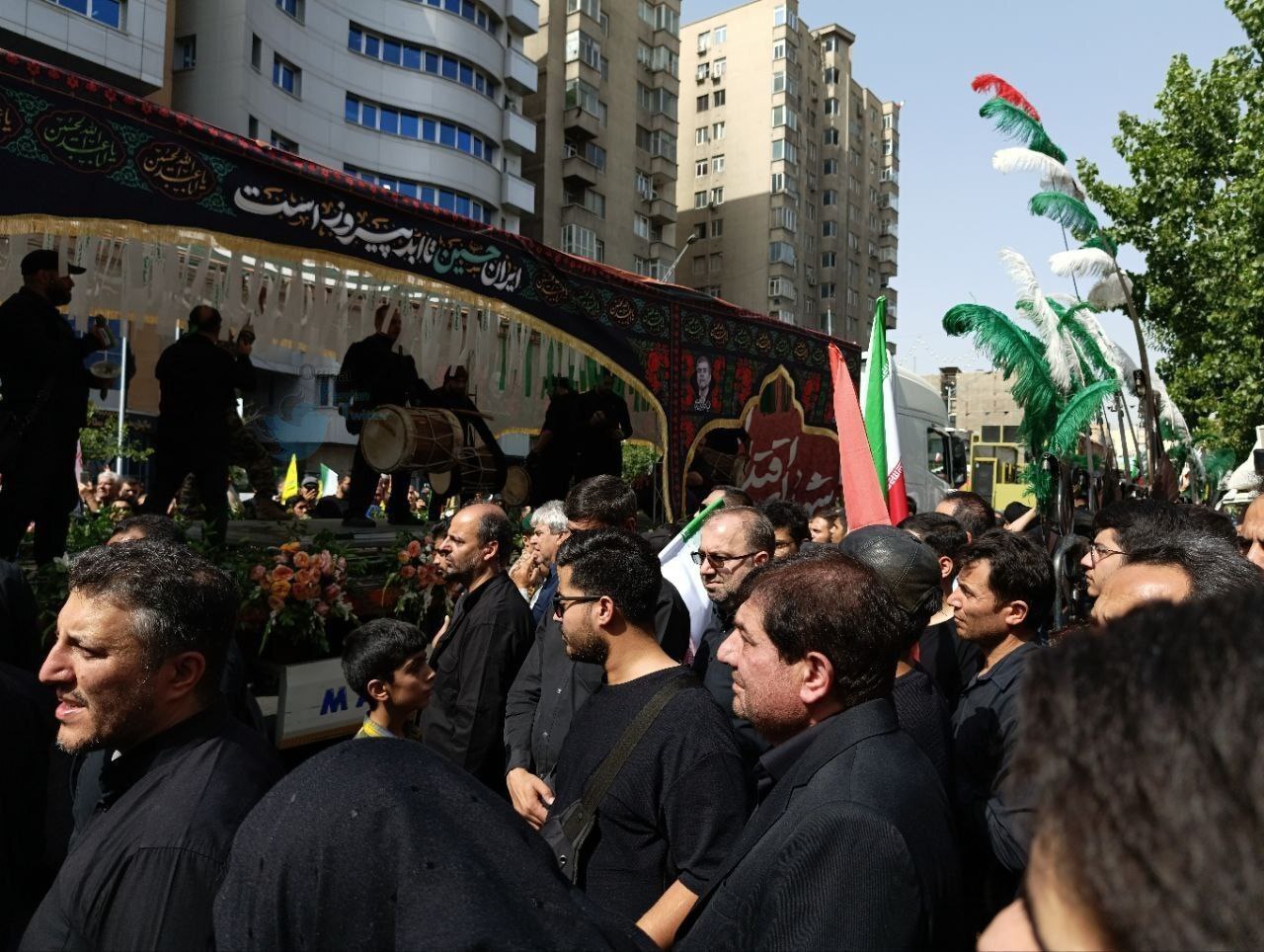 آغاز مراسم تشییع شهدای اقتدار در تهران