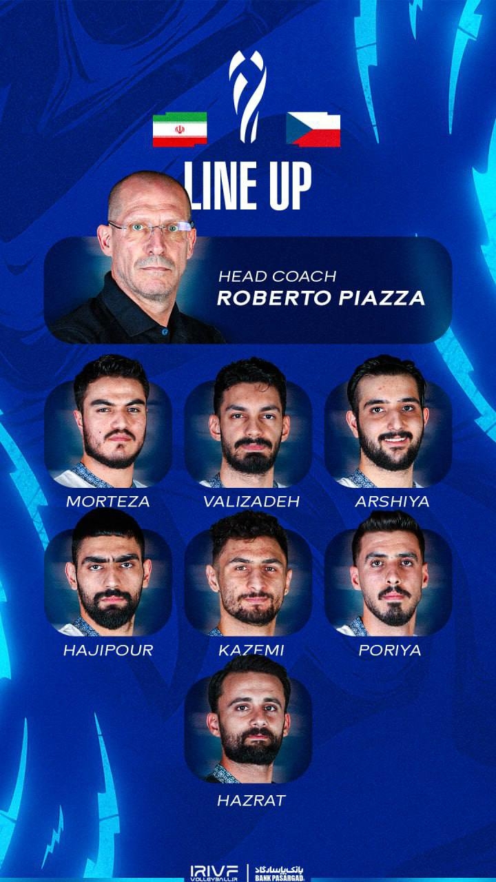 والیبال قهرمانی جهان ۲۰۲۵| ایران ۰-۰ جمهوری چک؛ ست اول/ در حال به روز شدن