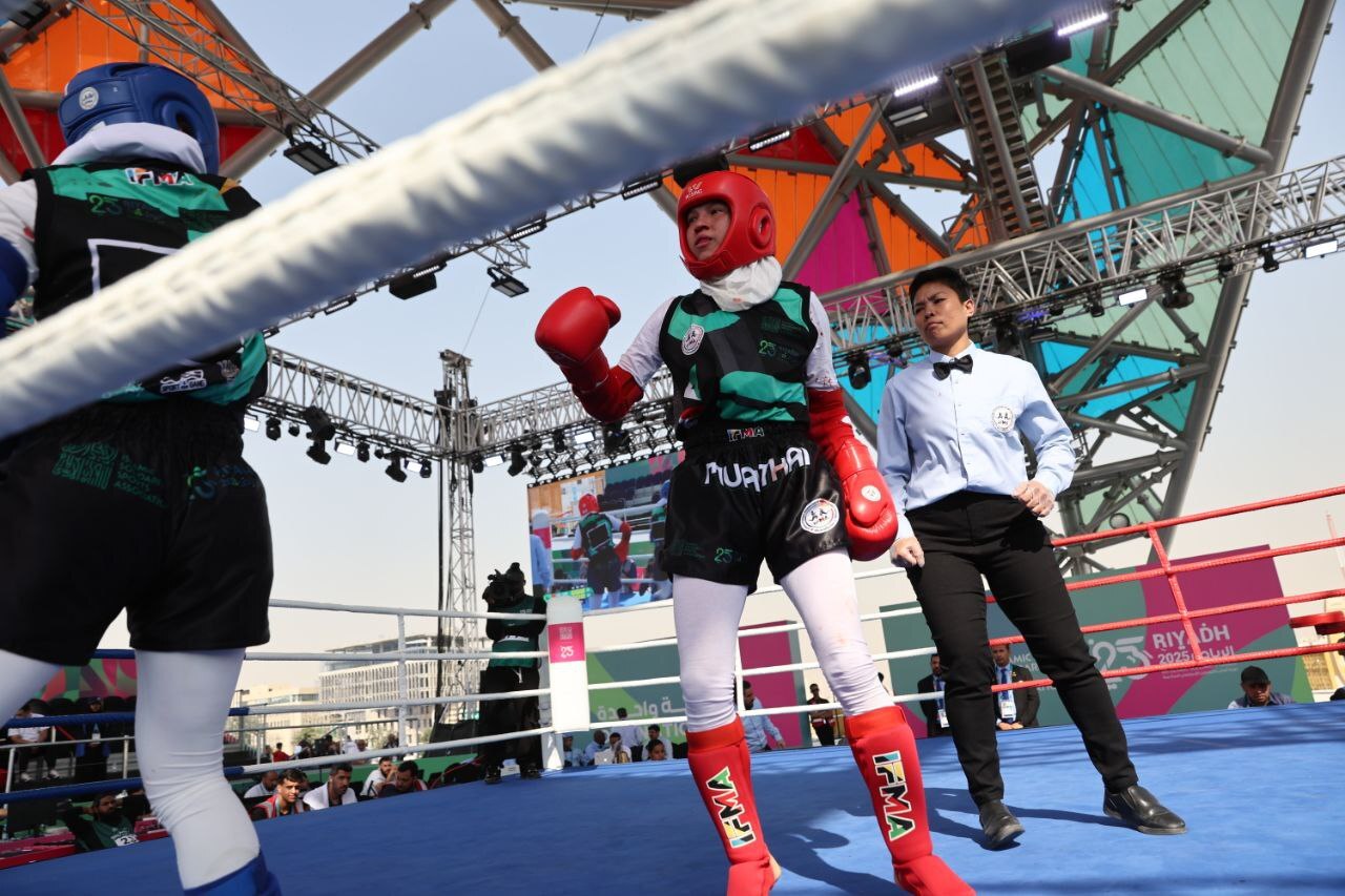 زنده از عربستان| آتوسا گلشادنژاد اولین فینالیست کاراته