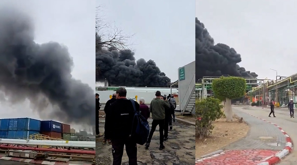 تصاویر مقابله به مثل موثر ایران با حمله به صنایع