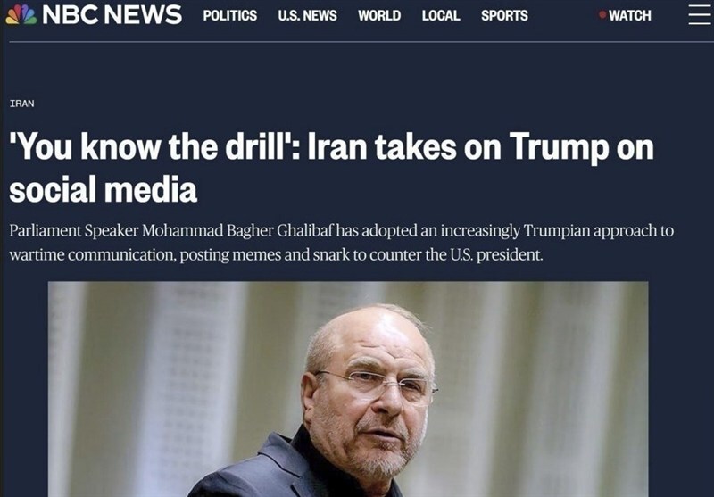 قالیباف رقیب جدید ترامپ در جنگ رسانهای