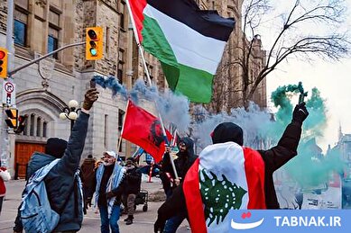 عکس: اجتماع ضدجنگ کانادا