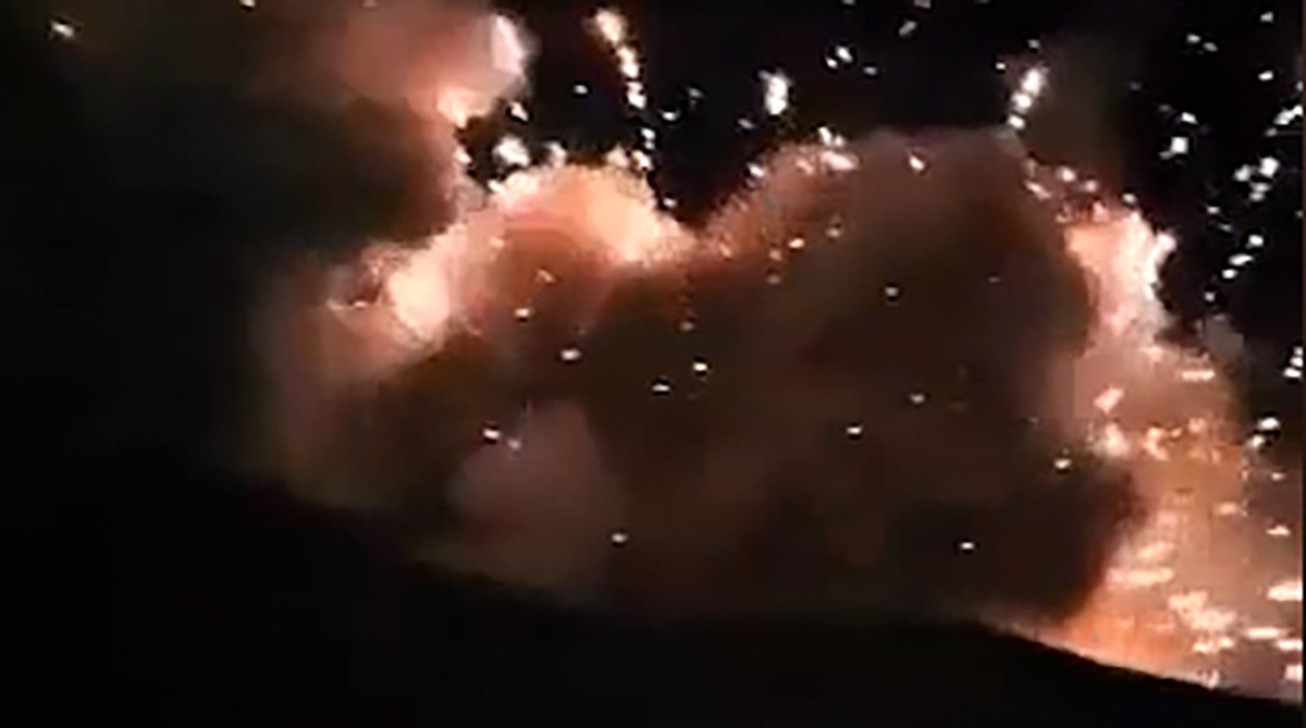 لحظه تماشایی انهدام پایگاه آمریکا در اردن