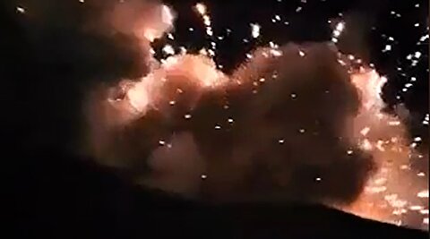 لحظه تماشایی انهدام پایگاه آمریکا در اردن