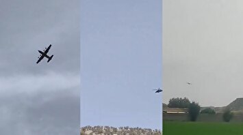 تصاویر جستجو برای یافتن خلبان جنگنده ساقط شده در ایران