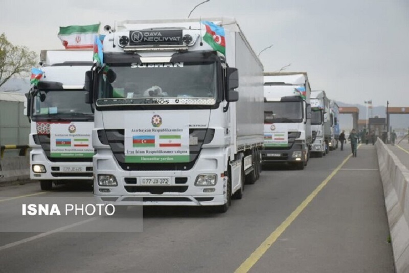۲۰۰ تن کمکهای بشردوستانه جمهوری آذربایجان به ایران