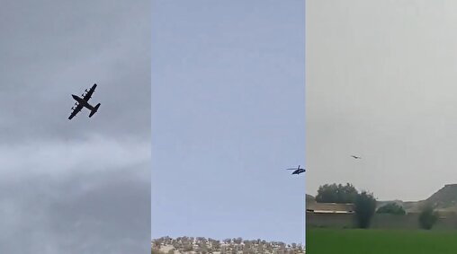 تصاویر جستجو برای یافتن خلبان جنگنده ساقط شده در ایران