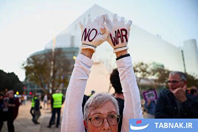 عکس: معترضان به جنگ در تل‌آویو