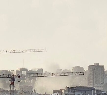 عکس | تصاویری از محل اصابت‌ها در حیفای اشغالی