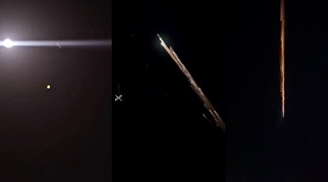 یازده ویدیو از اصابت‌‌های امروز موشک‌های ایران