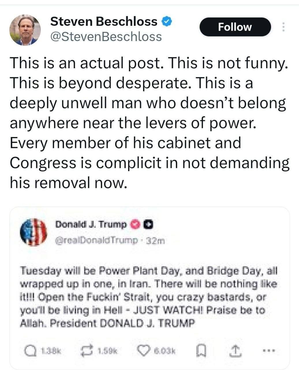 روزنامه‌نگار آمریکایی: ترامپ ناپایدار است