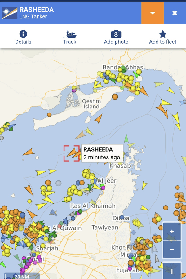 ادامه توقف عبور کشتی&zwnj;های گاز مایع از تنگه هرمز