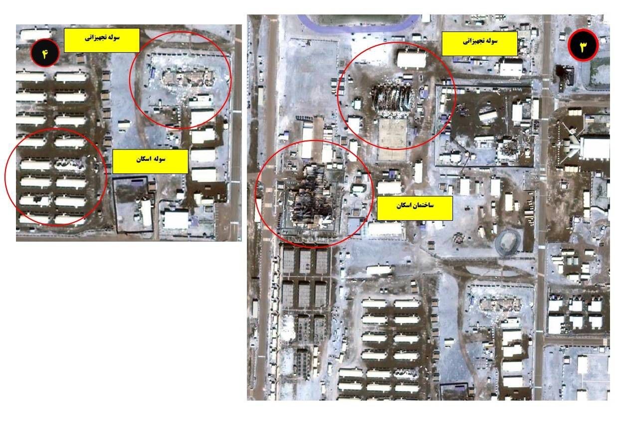 عکس: تصاویر ماهوارهای اصابت پهپادها به پایگاه العدیری