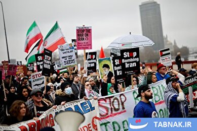 عکس: تظاهرات ساکنان لندن در حمایت از جمهوری اسلامی ایران