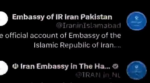 تصاویر جنگ رسانه‌ای سفارت‌های ایران علیه آمریکا