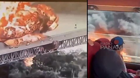 انفجار یک مخزن در نزدیکی «پل آمریکا» در شهر پاناما