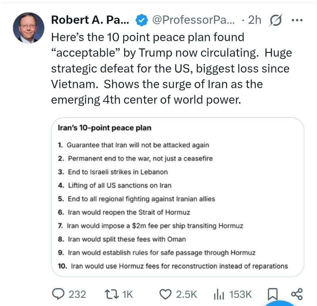 روز چهلم/عقب&zwnj;نشینی ترامپ: آتش&zwnj;بس اعلام می&zwnj;کنم/نیویورک تایمز: تمام تحریم&zwnj;ها رفع می&zwnj;شود/وعده صادق ۴ در موج صدم/بروزرسانی می شود