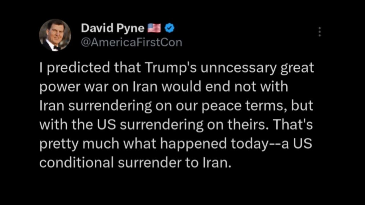 روز چهلم/عقب&zwnj;نشینی ترامپ: آتش&zwnj;بس اعلام می&zwnj;کنم/نیویورک تایمز: تمام تحریم&zwnj;ها رفع می&zwnj;شود/وعده صادق ۴ در موج صدم/بروزرسانی می شود