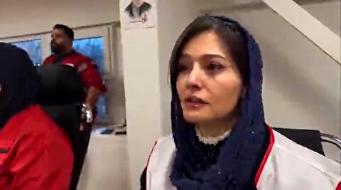 فریادهای مرگ بر آمریکا و اسرائیل بازیگر خانم را ببینید