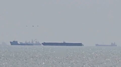 تصاویر تازه از ترافیک کشتی‌ها در تنگه هرمز