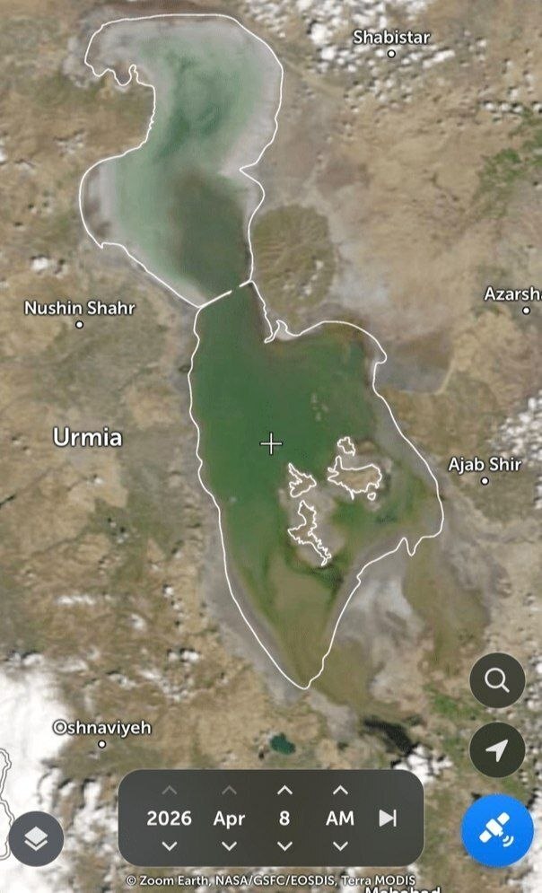 دریاچه ارومیه در بهترین وضعیت چهار سال گذشته دریاچه ارومیه در بهترین وضعیت چهار سال گذشته