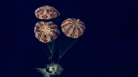 تصاویر بازگشت آرتمیس 2 از سفر به دور ماه