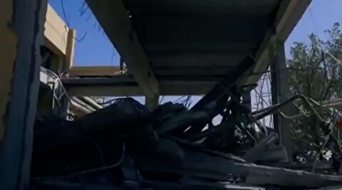 تصاویر شدت ویرانی پایگاه العدید بر اثر حملات ایران