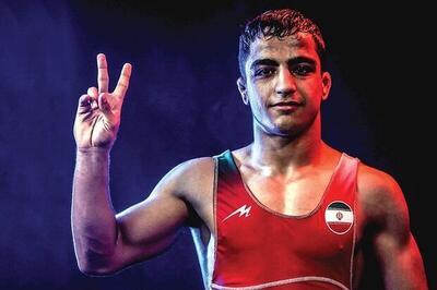 مدال برنز بر گردن احمد محمدنژاد جوان